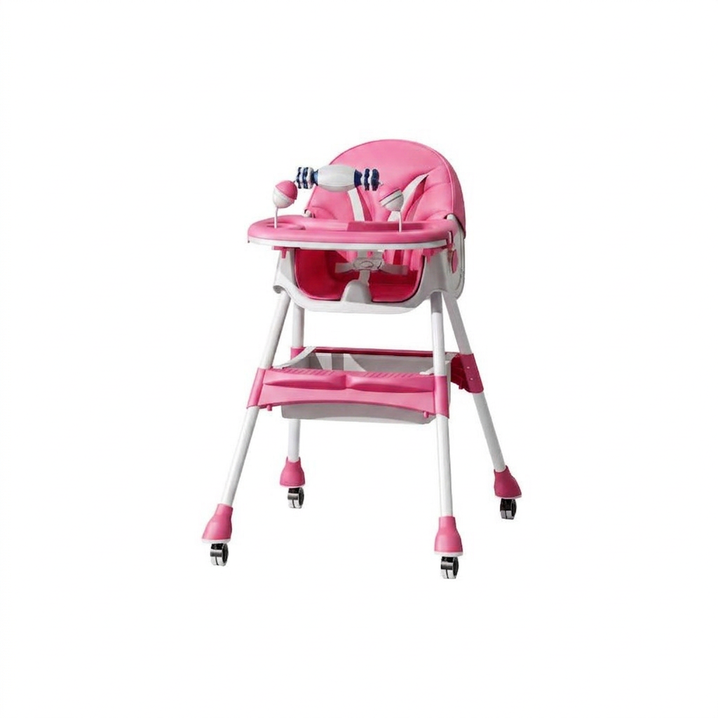 Scaun de masa “Pink Candy by KOTA BABY “bebelusi si copii, multifunctional, pliabil, Roz
