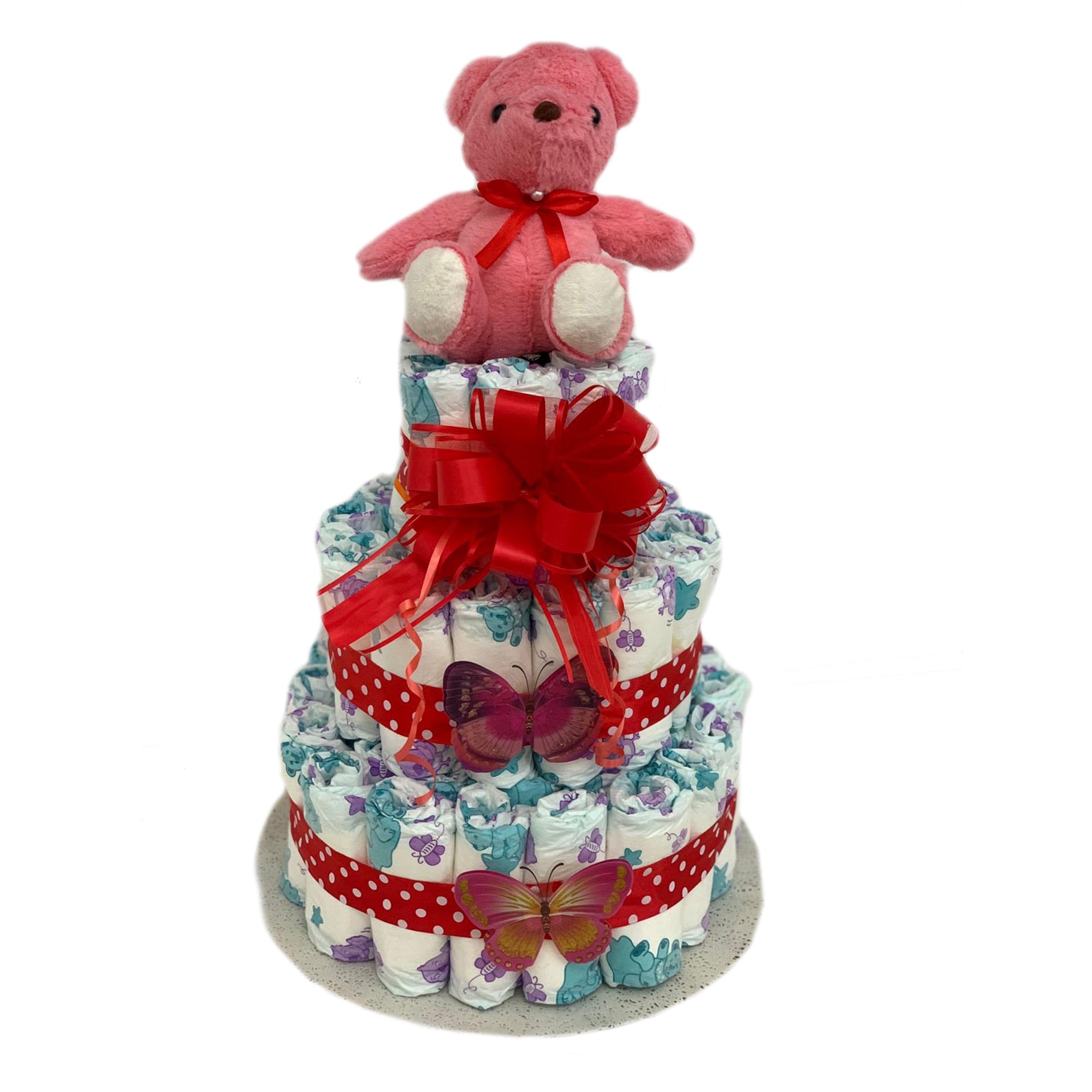 Tort pampers Kitty Girl KotaBaby 60 pieseTort roz